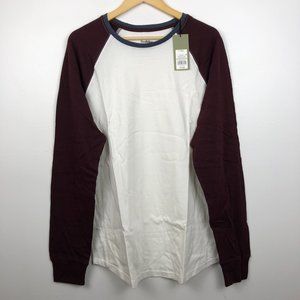 *4/$25* Goodfellow Long Sleeve Baseball Tee